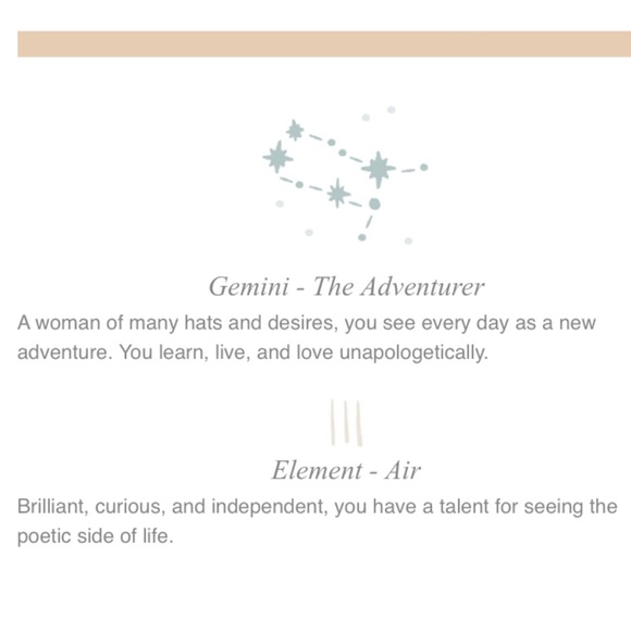 Gemini Bohemian Zodiac Astrology Charm Necklace - Picture 6 of 14